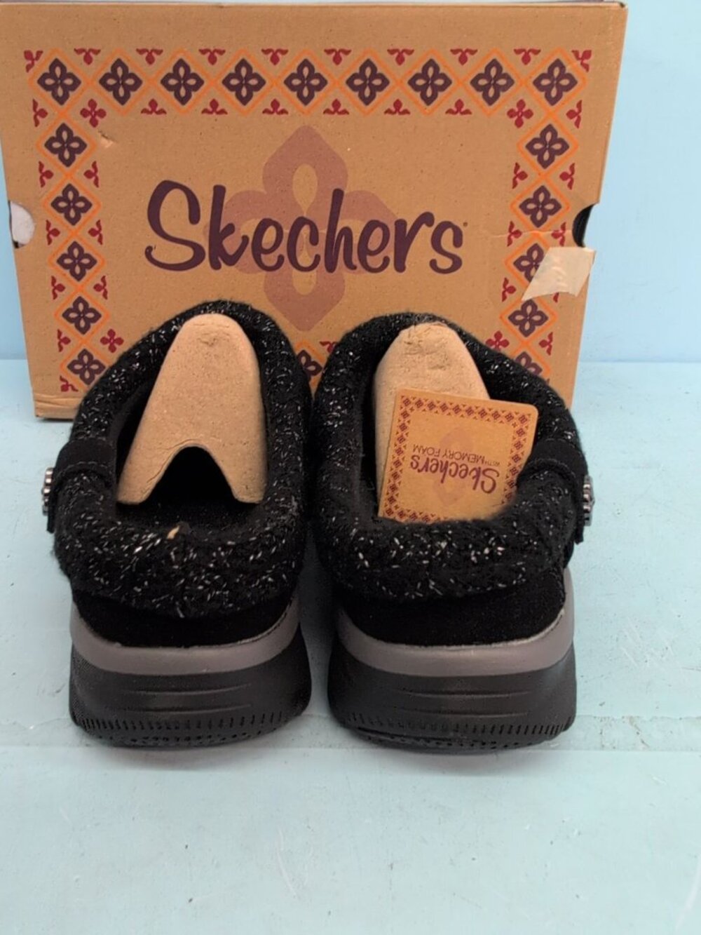 Skechers Easy Going Full Bloom Women's Clogs US 9 Black - Picture 7 of 12